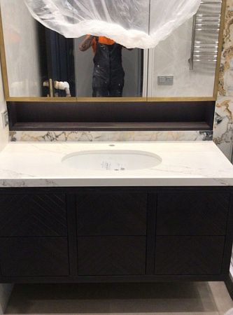 Столешница в ванную бренда Etna quartz